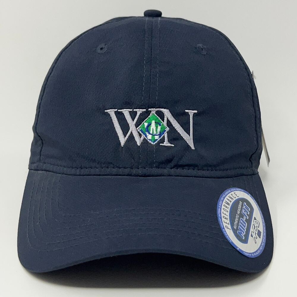 Waste Connections Womens Network Hat Baseball Cap Ahead 6 Panel Strapback Blue